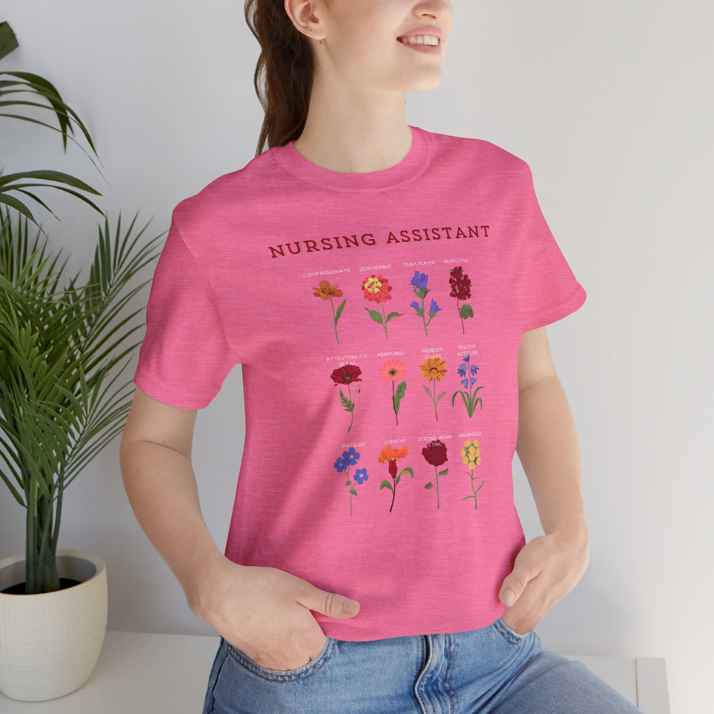 Flower Power Nursing Assistant T-shirt