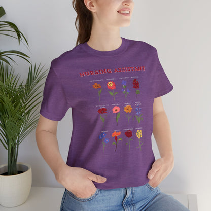 Flower Power Nursing Assistant T-shirt
