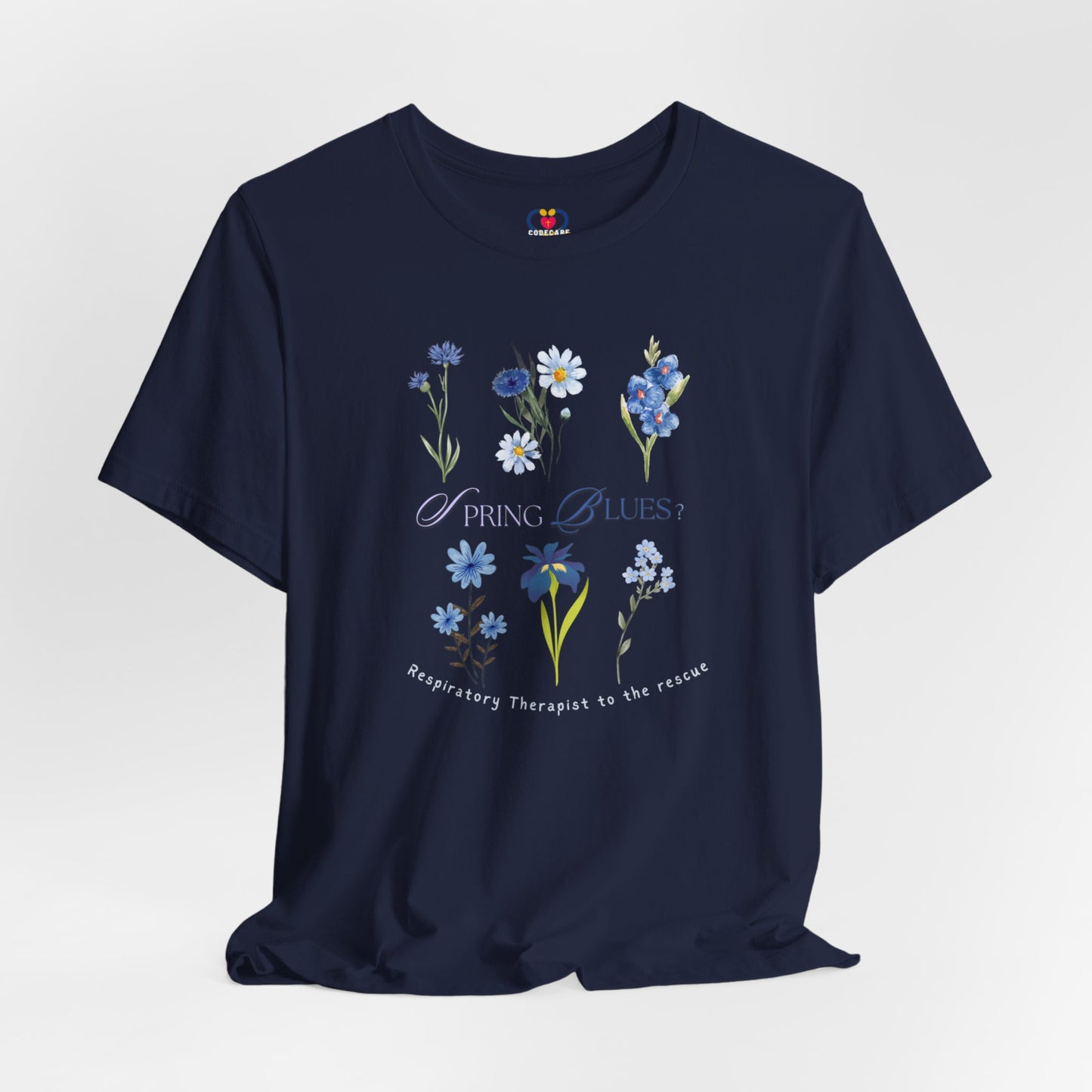 Spring Blues Respiratory Therapist T-shirt